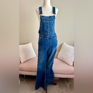 We The Free Blue Denim Overalls